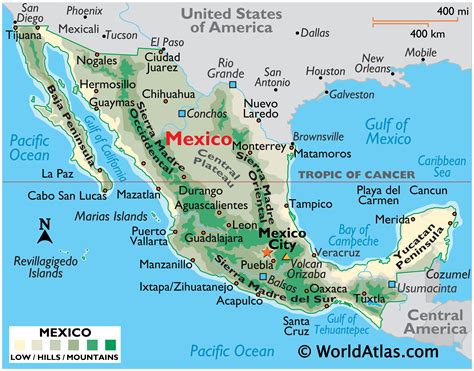 where is mexico located.